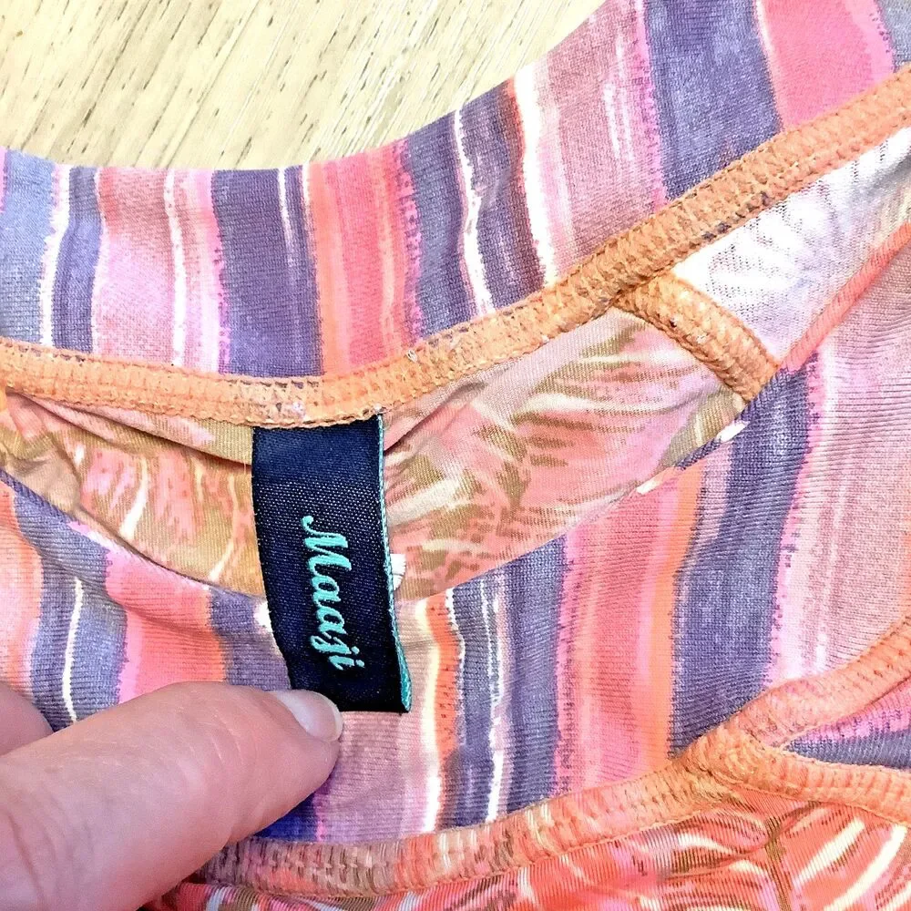 Maaji Rash Guard Girls Sz 12 Kids Swim Top Long Sleeve Beach Sun Protection